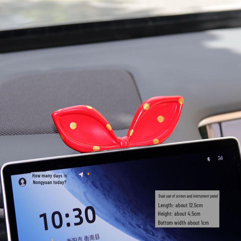 Sevimli Kaçak Prenses Fiyonk Reçine Araba Konsolu Süsü