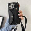 Crossbody Lanyard Wrist Strap Case for IPhone 13 12 Mini 15 14 11 Pro XS Max X XR 7 8 Plus Card Holder Wallet Leather Cover