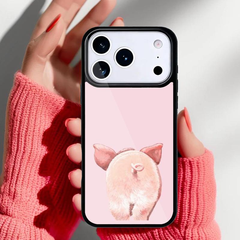 cute pig Phone Case for iPhone 17 16 15 14 13 Pro Max Back Cover for 12 11 Pro Coque