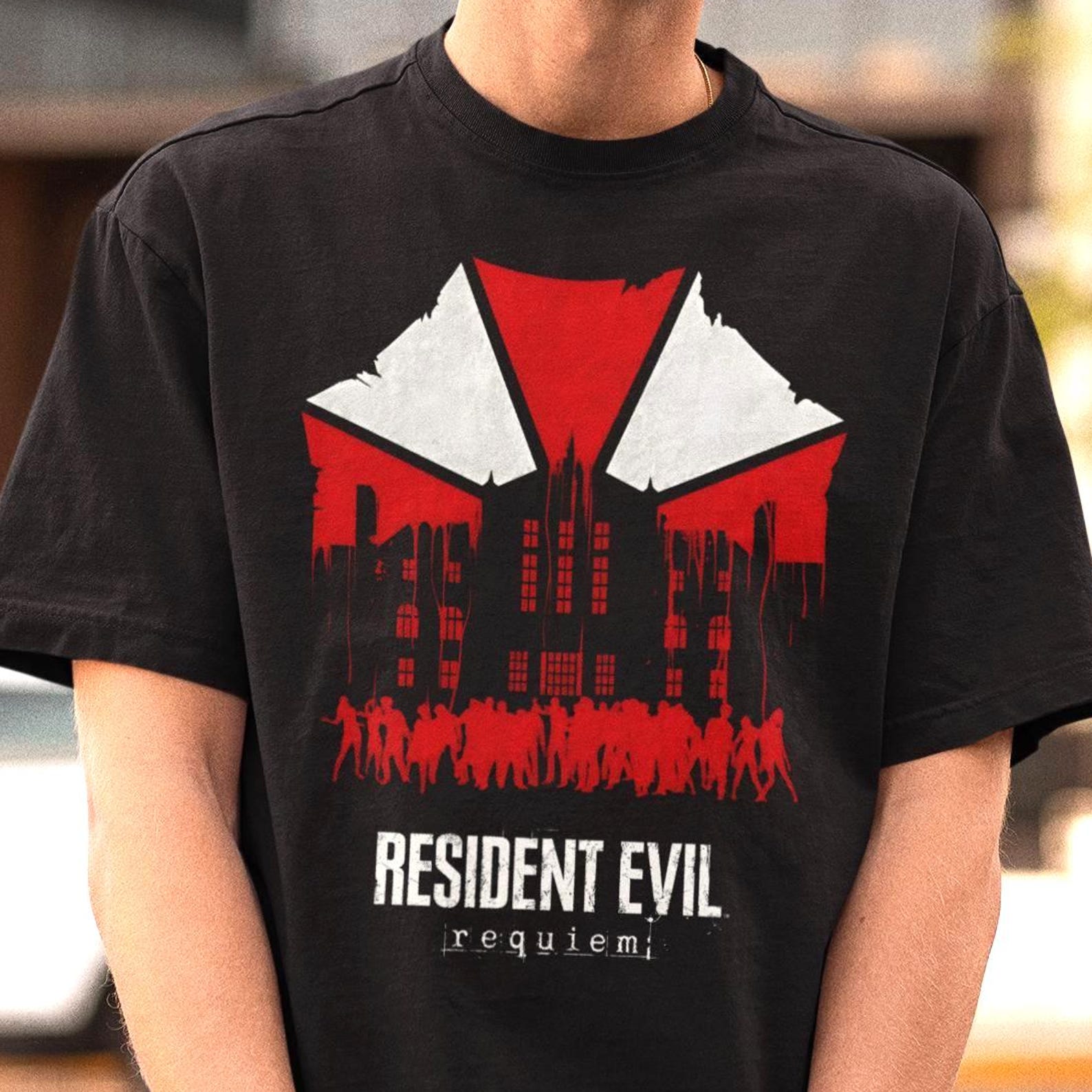 Resident Evil Requiem Shirt - Raccoon City Tee,Horror Game Tee,Grace Ashcroft,Leon Kennedy XL