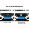 Car Steering Wheel Emblem H-Sticker Auto Front Grille Trunk Modification Accessory For Honda Civic 8th 9th 9.5th 10th Generation
