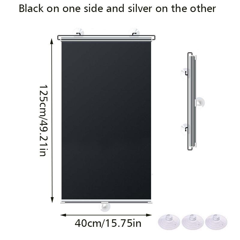 1PC Sunscreen Home Shading Roller Blinds Shade Sunshade Car Shading Curtains Easy To Install Multiple sizes