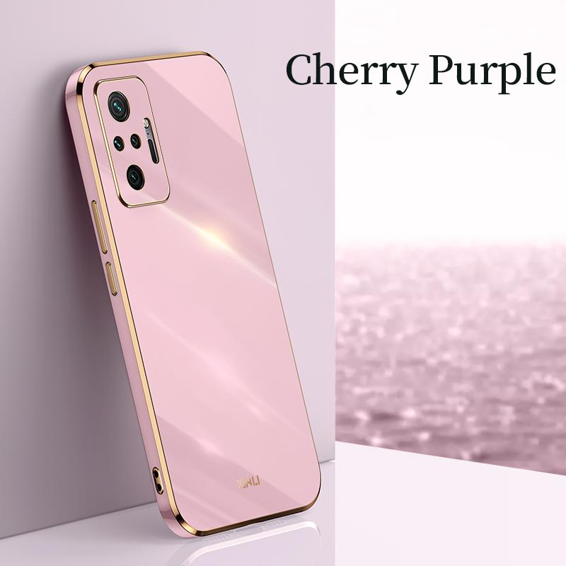 For Xiaomi Redmi Note 10 Pro Plating Ring Holder Phone Case On Xiomi Redmi Note10 S 10s 10pro 5g 4G Silicone Stand Cover