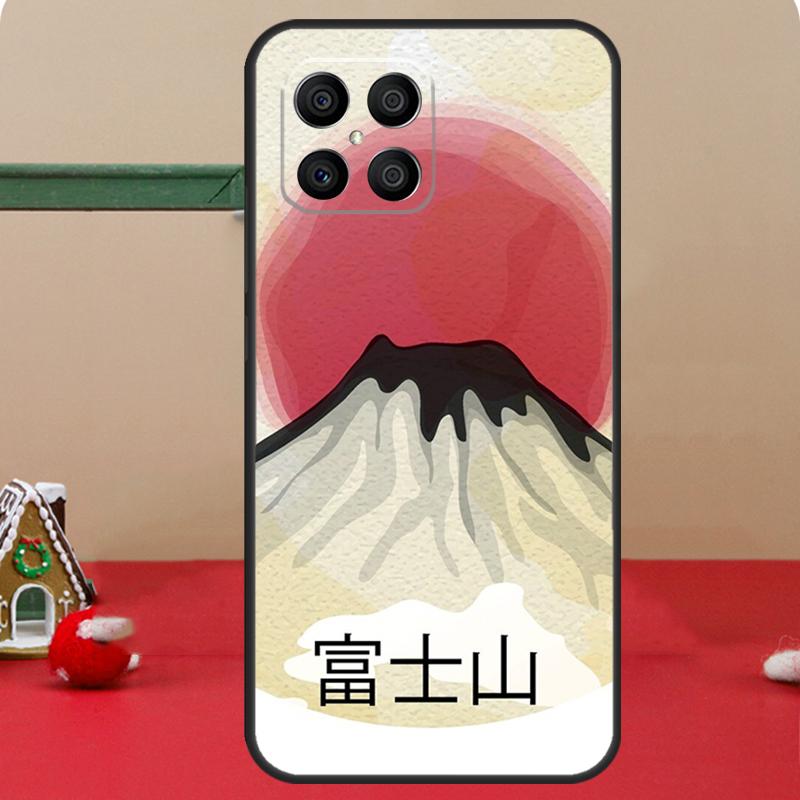 Japanese Art Mount Fuji Case For Honor Magic 6 7 8 Pro Honor 400 200 70 90 Lite X8c X8b X9a X9b X9c X9d Win RT Cover