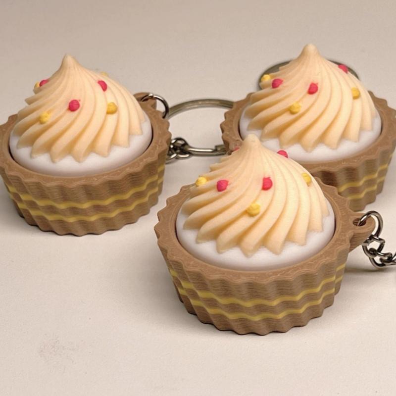 Dessert Theme Fidget Clicker 3D Printed Simulated Food Stress Relief Toy Perfect for Birthday Party Favors Gifts