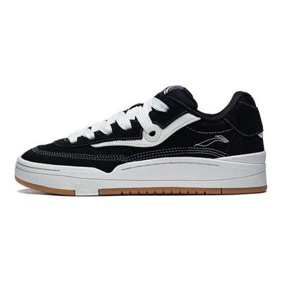 Li Ning Gos 2000 Thick Sole Height Increasing Cushioning Versatile Sneakers Low Top Skate Shoes Men Sneakers Black AEPSA55-1