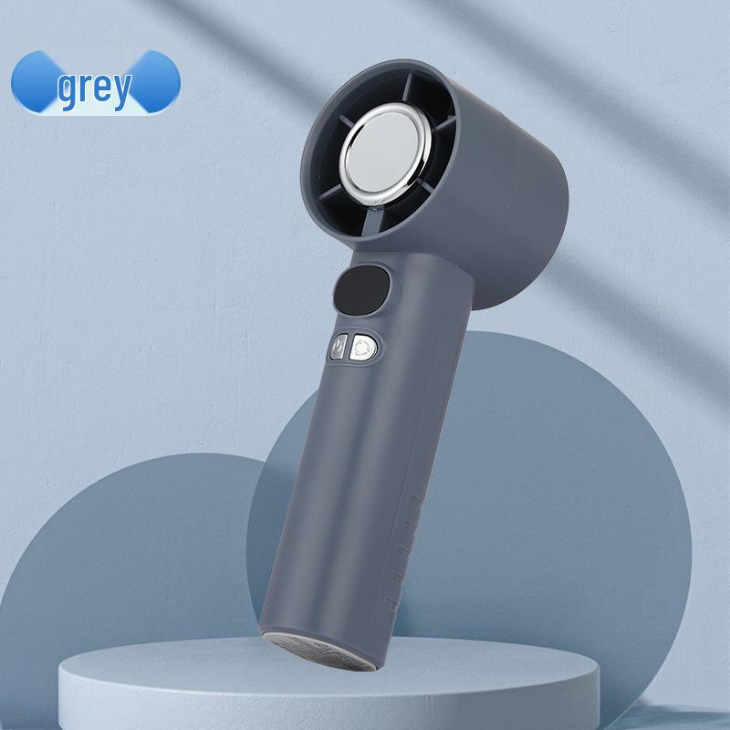 High-Speed USB Rechargeable Portable Mini Handheld Fan with 100-Speed Turbine Power for Strong Wind