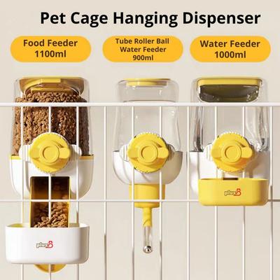 New Large Capacity Pet Food Bowl Stationary for Cat Dog Cage Feeder Can Hang for Puppy Automatic Feeder Pet Feeder