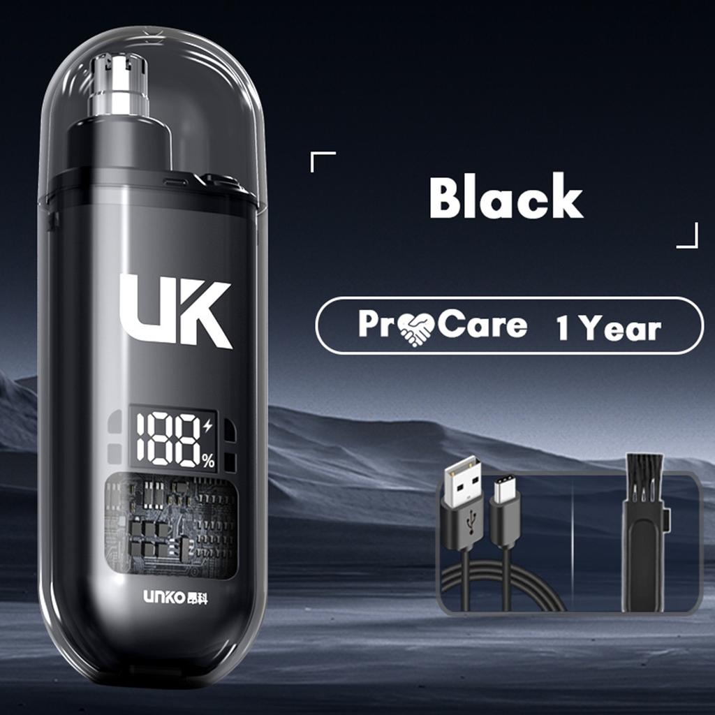 Portable Electric Nose Hair Trimmer Mini Pocket Nose Ears Hair Eyebrow Trimmer Men's Rechargeable Painless Clipper