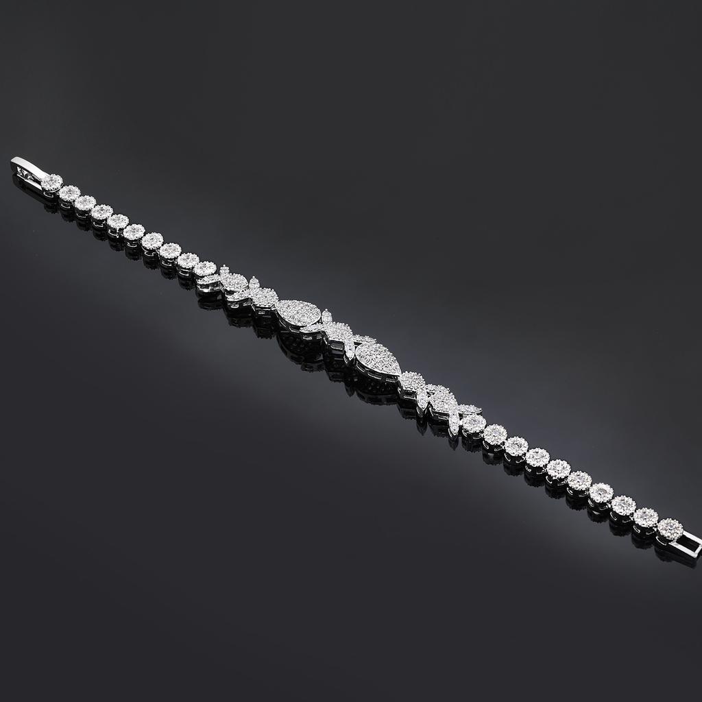 Micro-inlaid Diamond Zircon Jewelry Set Bridal Wedding Photography Popular Accessories Women