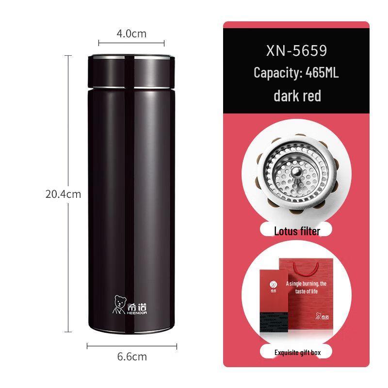 SINO High Borosilicate Glass Insulated Tea Bottle