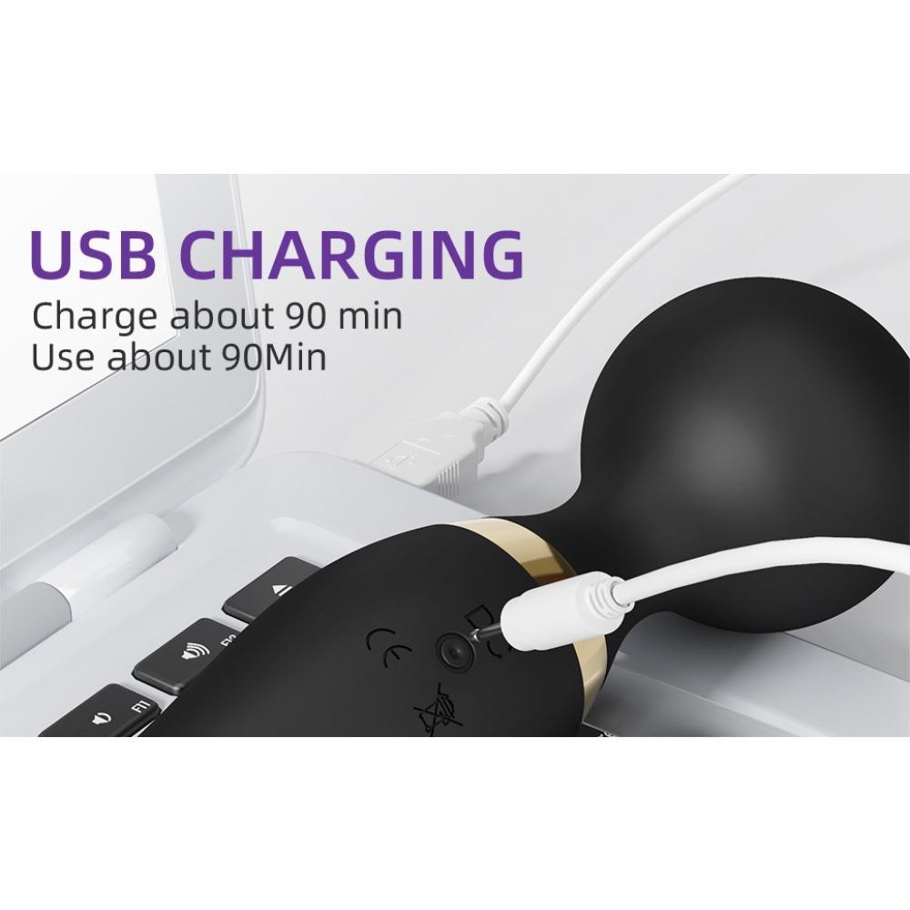 2 IN 1 Double-end AV Dildo Vibrator Female 20 Vibration Modes G-Spot Climax Masturbator Massager Adult Sex Toys Magic-Wand Dildo