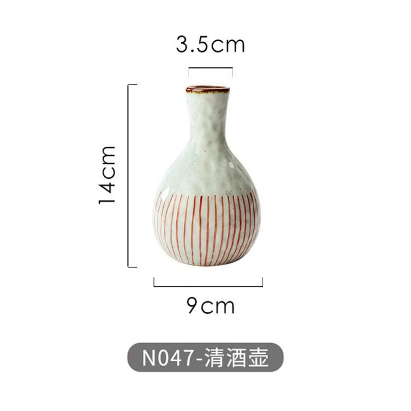 Japanese Style Ceramic Wine Set Hand-painted Wine Bottle Sake Cup Restaurant Bar Decoration Drinkware Sake Set Accessories New