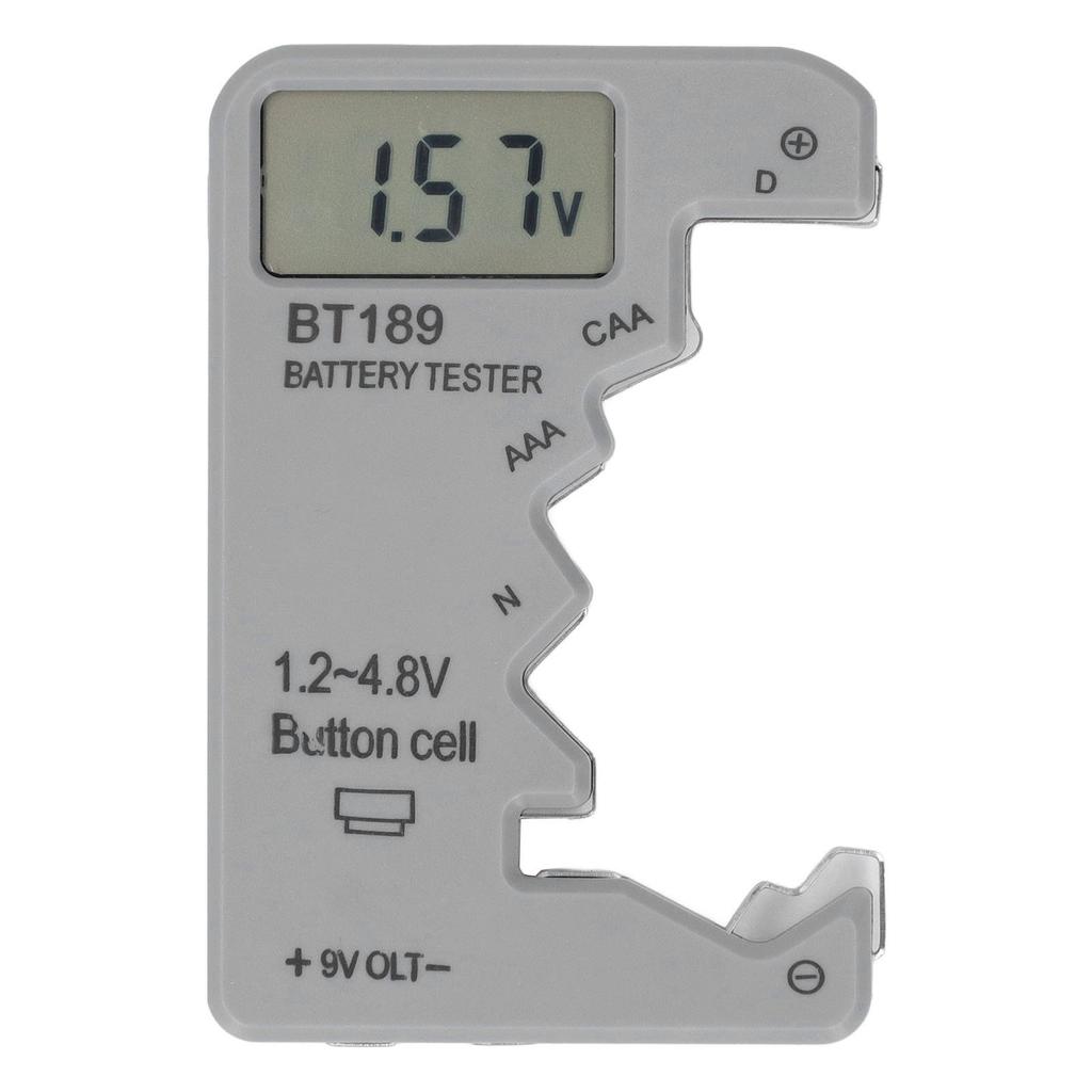 Digital Battery Tester Battery Checker for AA N 9V 1.5V 3V Cell Batteries with LCD Display and Voltage Indicator