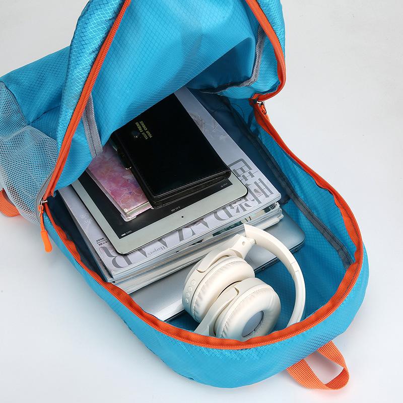 Schoolbag Outdoor Hiking Mountaineering Backpack Unisex Multifunctional Foldable Storage Bag Lightweight Daily Travel Backpack