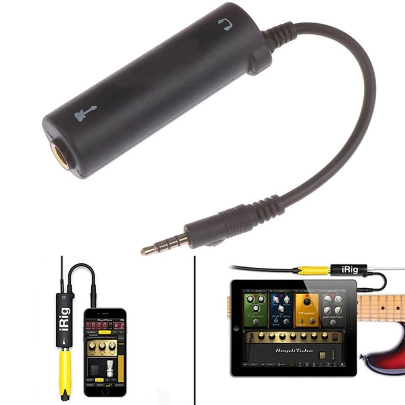 Plugs Play Guitar to Phone Adapter Universal Portable Guitar Signal Converter Fast Connect Guitar Sound Interfaces