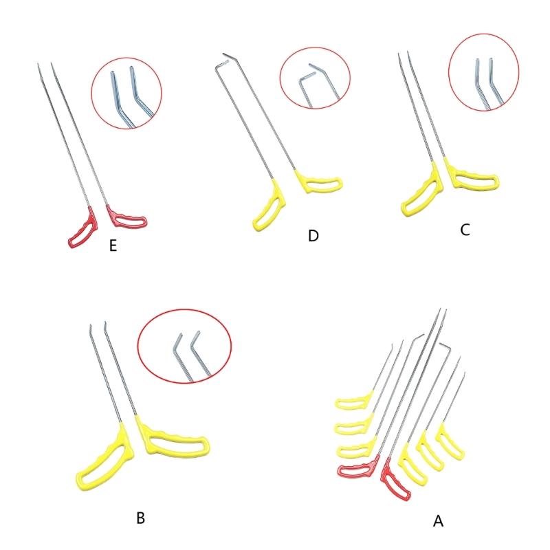Car Dent Repair Hooks Car Body Dent Removal Crowbars Paintless Dent Repair Hook
