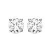 Earrings - LUXENTER - Verak - Rhodium-plated - 10 Mm Cubic Zirconia - Silver-toned