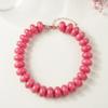 1 Stück Bohème Mode Lässig Dopamin Acryl Perlen Halskette Anhänger Klobiger Schmuck Geeignet für Frauen