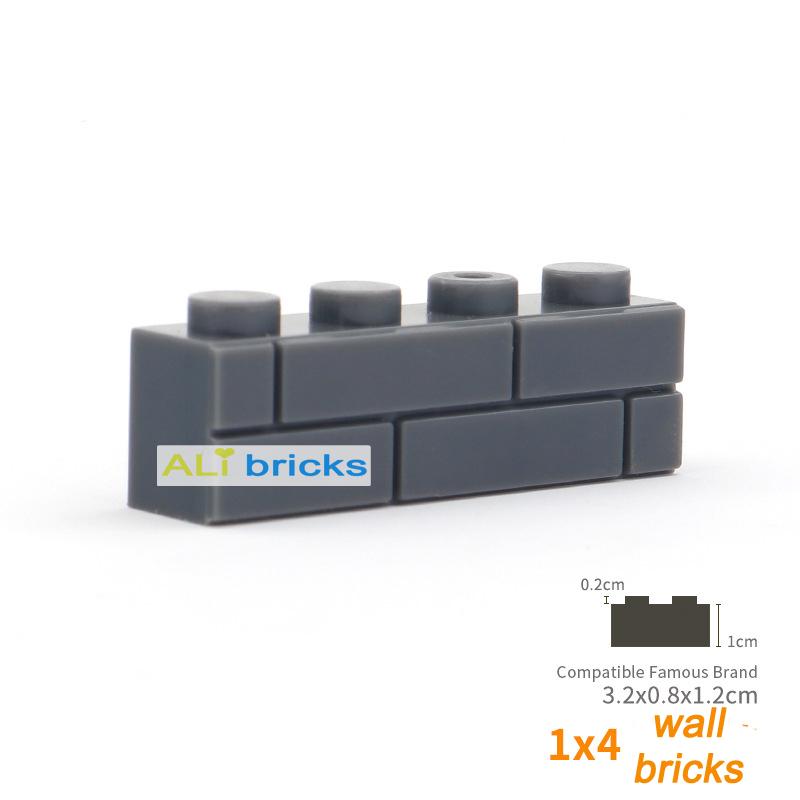 300pcs City Friends Wall Figures Bricks DIY Construction MOC Building Blocks Thick 1x4 Dots Compatible 15533