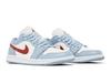 Jordan 1 Low Blue Whisper Dune Red (Women's)