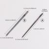 2pcs Leather Lacing Stitching Needles - Flat Head Leathercraft Needle for Hand Sewing Leather Cord, Single & Double Hole Design