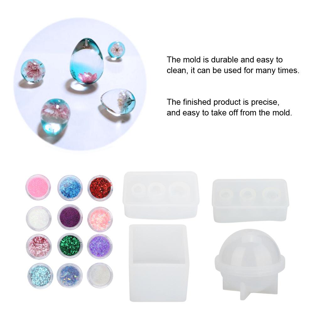 Epoxy Resin Silicone Mold Jewelry Findings Decoration DIY Making Tool Set Accessory