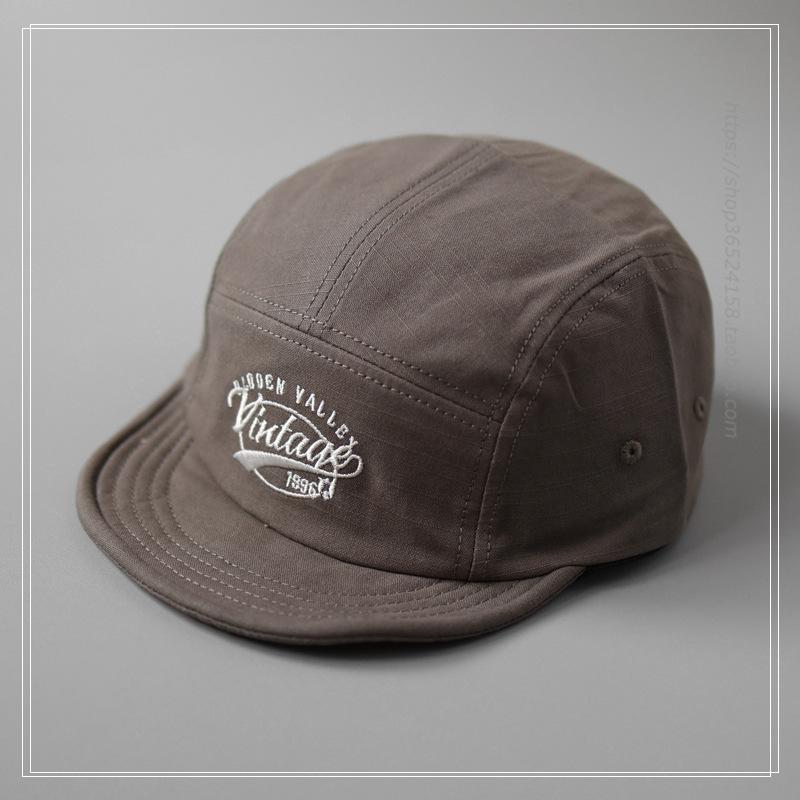 Couple's 5-Panel Reverse Brim Baseball Cap Women's Men's Soft Brim Niche Sun Hat Outdoor American-style Trendy Snapback