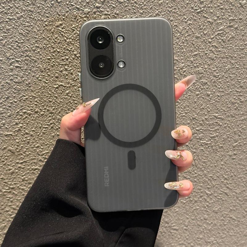 For Xiaomi Poco X8 Pro Max Case Magnetic PC Corrugated Hard Silicone Back Cover For Poco X8 Pro Shell Shockproof Bumper