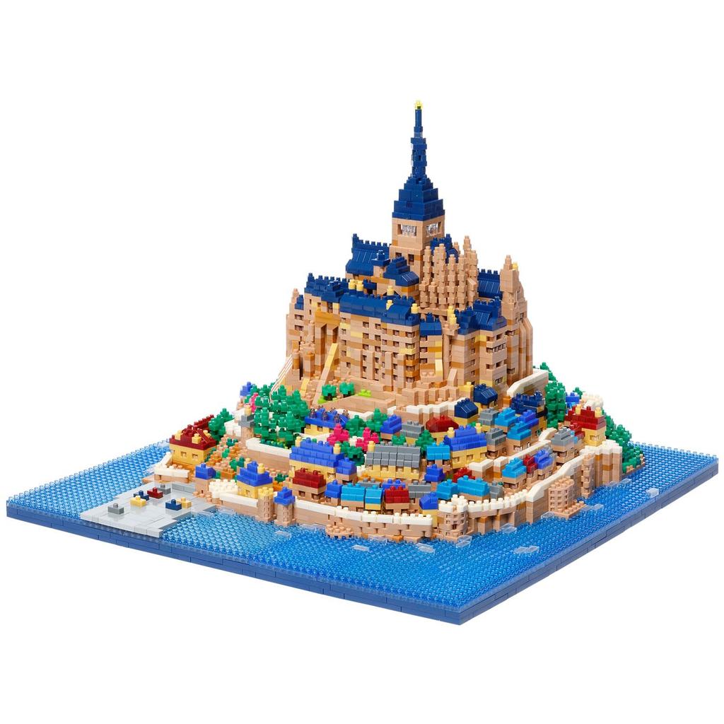 Kawada Nanoblock Mont Saint-Michel Deluxe Edition, 20.6 X 28 X 28 Cm, Ages 12 and Up, Interior Hobby, NB-059