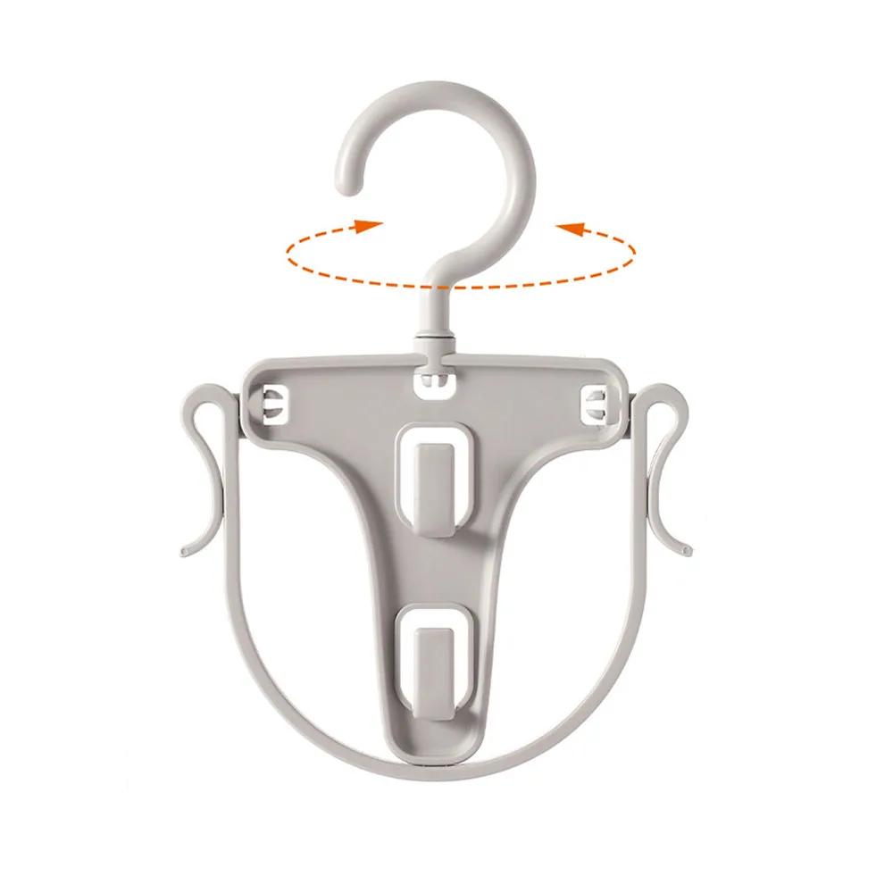 

Home Foldable Hooded Sweatshirt Drying Rack Auxiliary Frame Windproof And Anti Slip Clip High Neck Sweater Support Frame серый