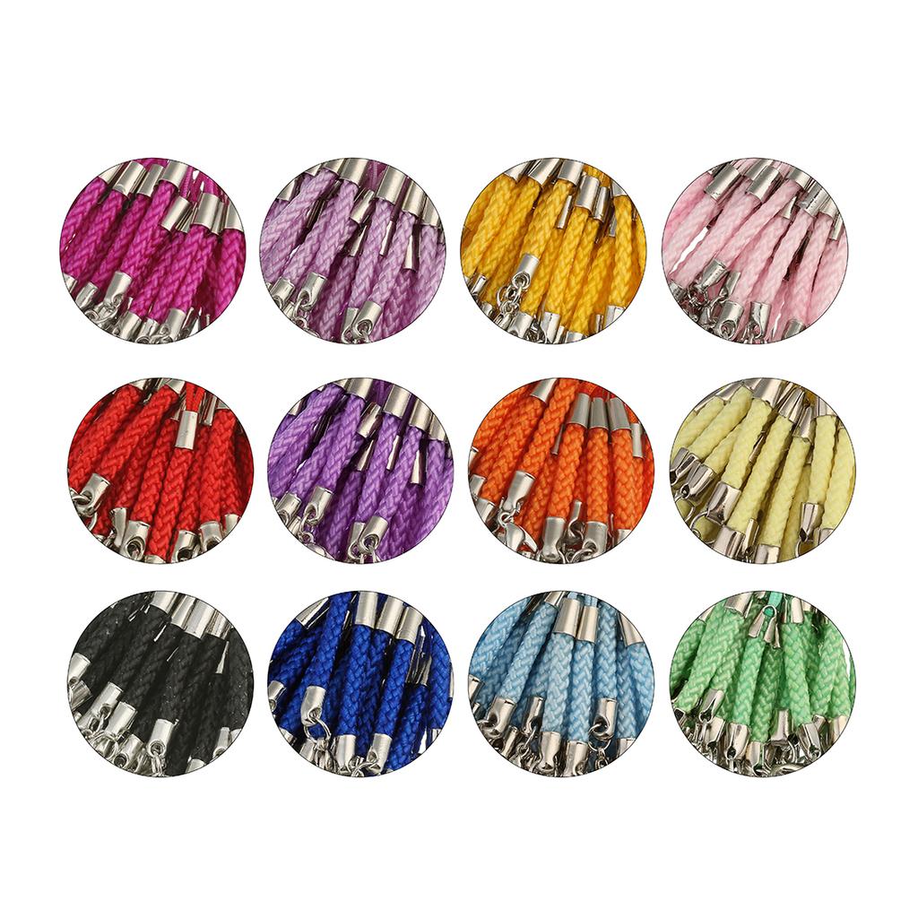 10pcs Lanyard Strap Cord Braided Keychain Rope With Lobster Clasp For Jewelry Making DIY Key Phone Chain Pendant Keyring Finding