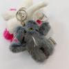 Cartoon Bear Pendant Keychain Plush Dolls Fashion Bag Ornaments Keyring for Keys