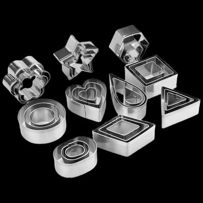 ZISIZ Stainless Steel Cookie Mold Set