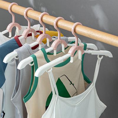 5 Stück Faltbare Kleiderbügel Kunststoff Reisebügel 3 Stufen Teleskopisch Rutschfest Kleiderbügel für Zuhause Schlafzimmer Kreuzfahrtschiff Kleiderschrank