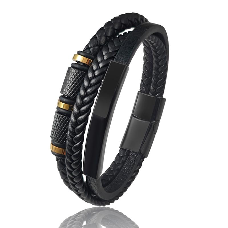 Jiangmingao Jewelry Bracelet Classic Cool Men Punk Rock Fashion Bracelets Free Delivery Shipping Items Discount