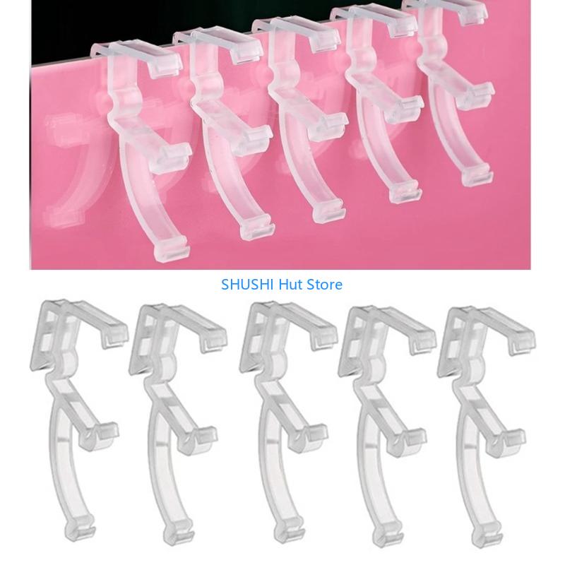 Clear Valance Clips 20 Pieces 2Inch Plastic Blind Retainer Holder Clips for Window Blind Valance Horizontal Blinds Parts D57B