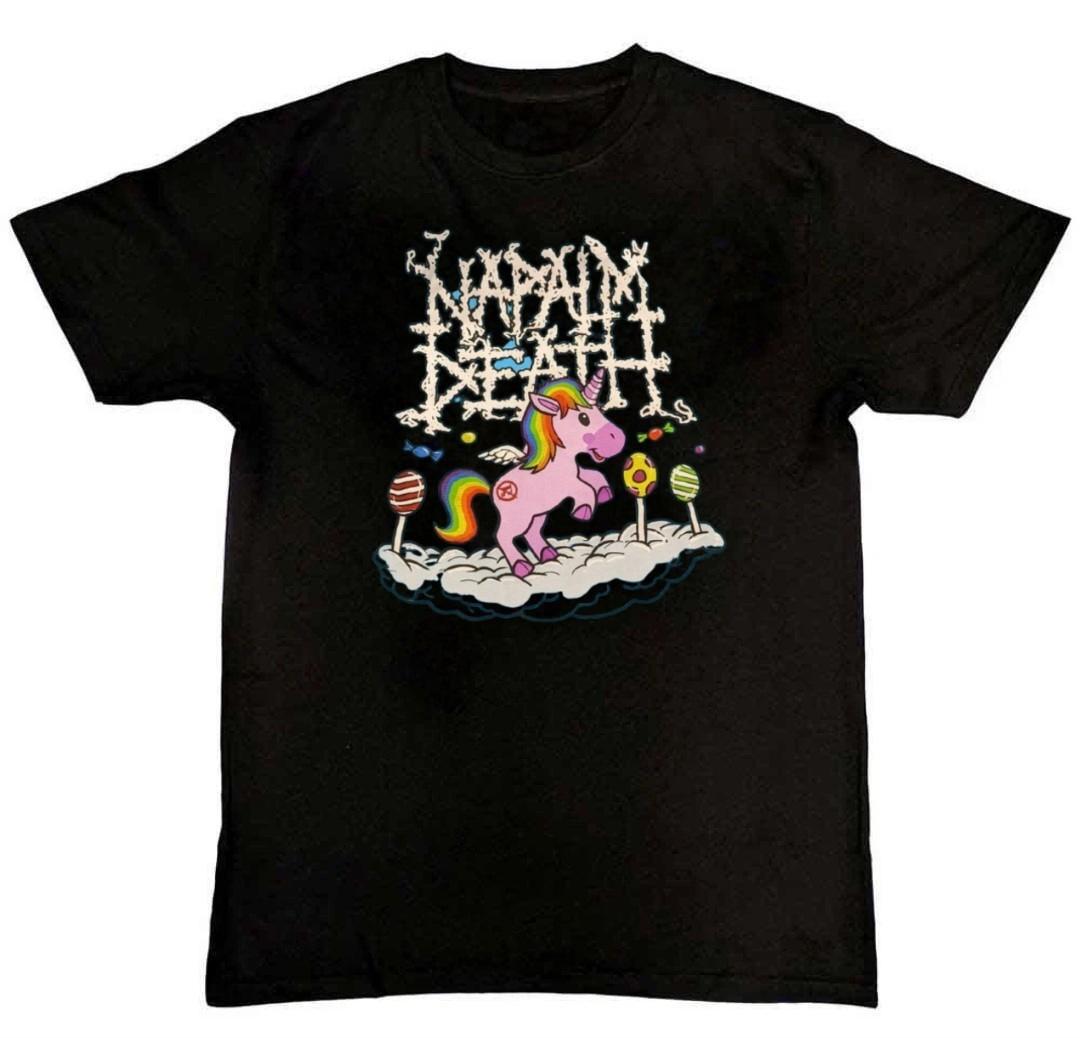 Napalm Death unicorn Graphic Print Mens T-Shirt S-4XL L