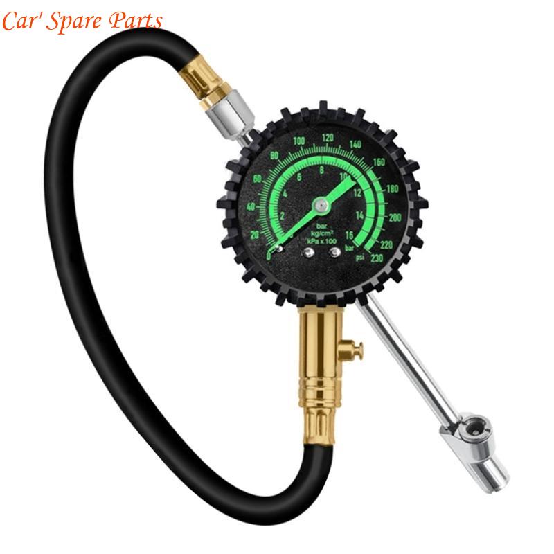 Y4UA Tire Pressure Gauge 230PSI Tire Pressure Checker Monitor for Car Truck Bike Tire