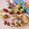 Hand Woven Cross Dressing Capybara Doll Yarn Crochet Capibala Keychain Mini Bag Car Keychain Handmade Pendant Ornament
