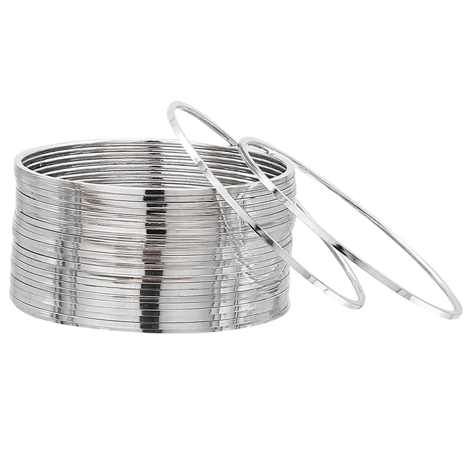 

Простые браслеты с оксидированным серебром