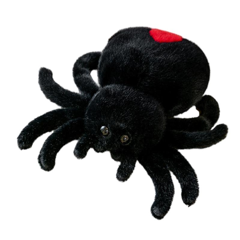 

Plush Realistic Spider Toy Stuffed Animals Doll Halloween Home Decor Gifts Kids чёрный