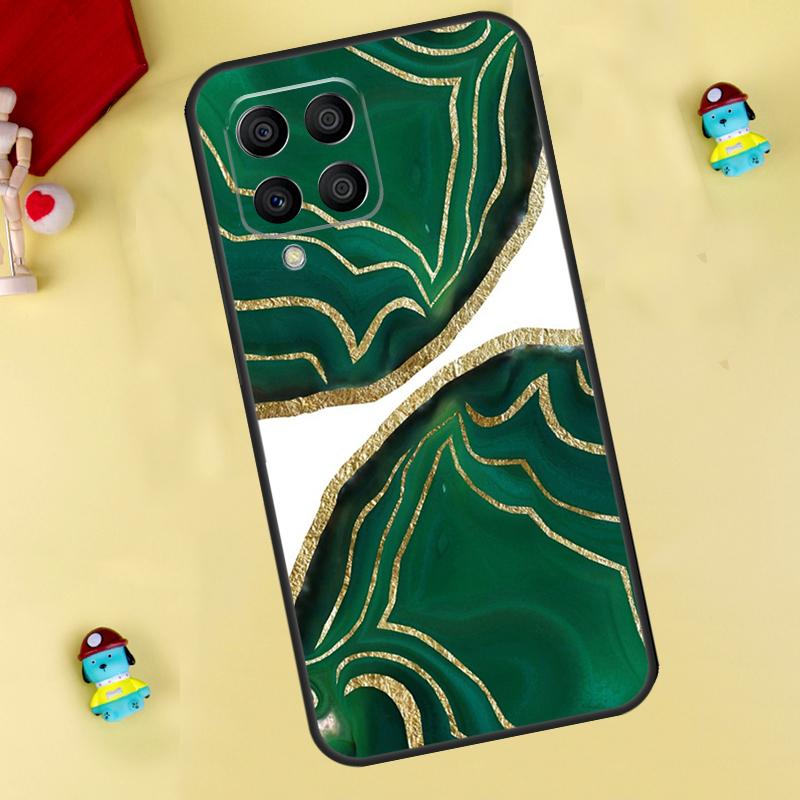 Luxury Gold Foil Art Case For Samsung Galaxy M35 M55 M15 M11 M12 M13 M14 M06 M16 M36 M56 M31 M53 M32 M52 M34 M54