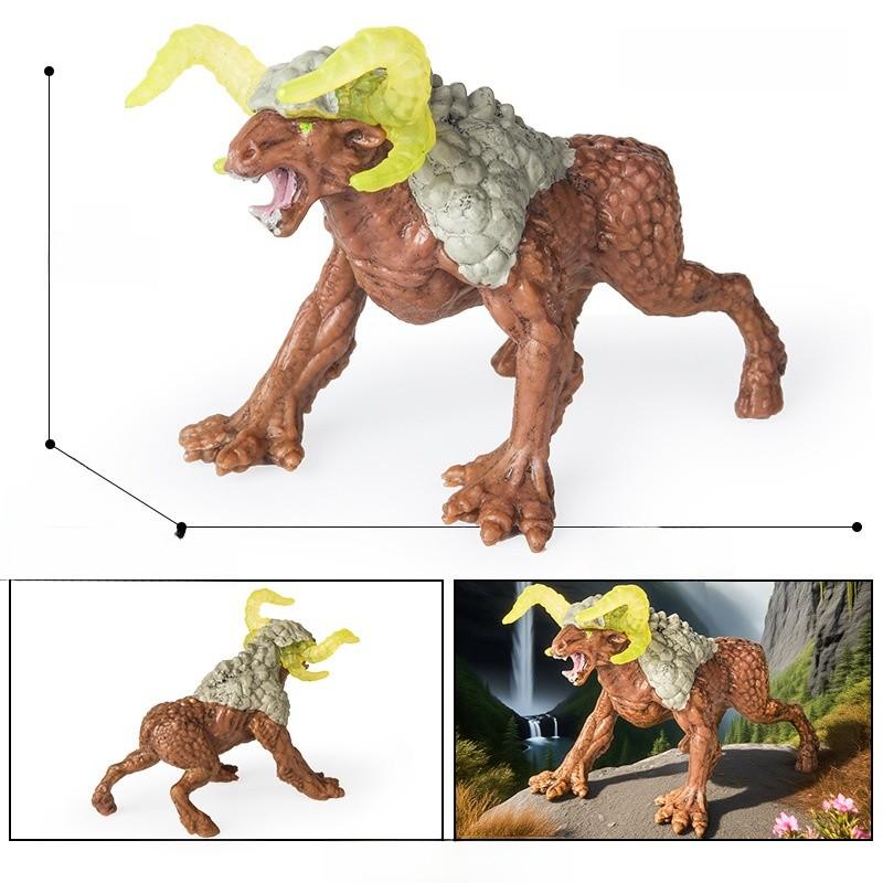 Children Mythical Animal Toy Model Plastic Realistic Snow Wolf Figurine For Kids Educational Play