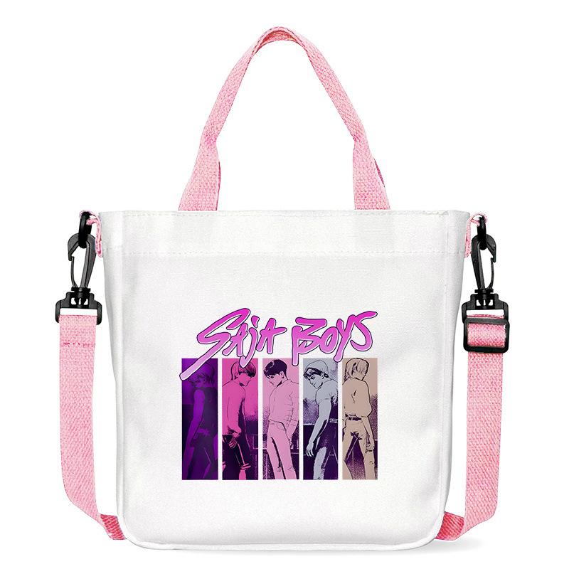 Anime Cartoon Print Office Worker Commuter Portable Messenger Bag Student Large Capacity Casual Handbag