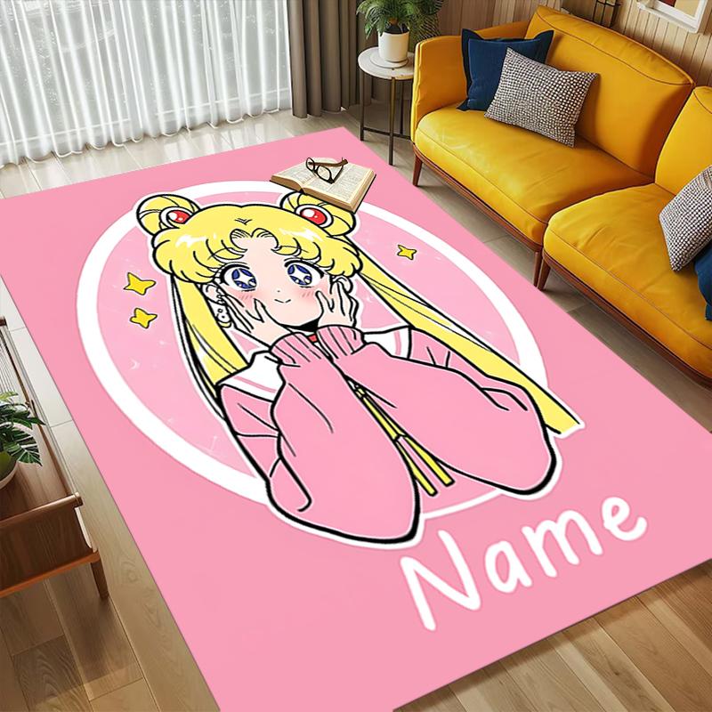 Personalized Name Galaxy Dreamer Living Room Non-Slip Area Rug Soft Carpet for Bedroom Playroom Sofa Office Home Decor Doormat