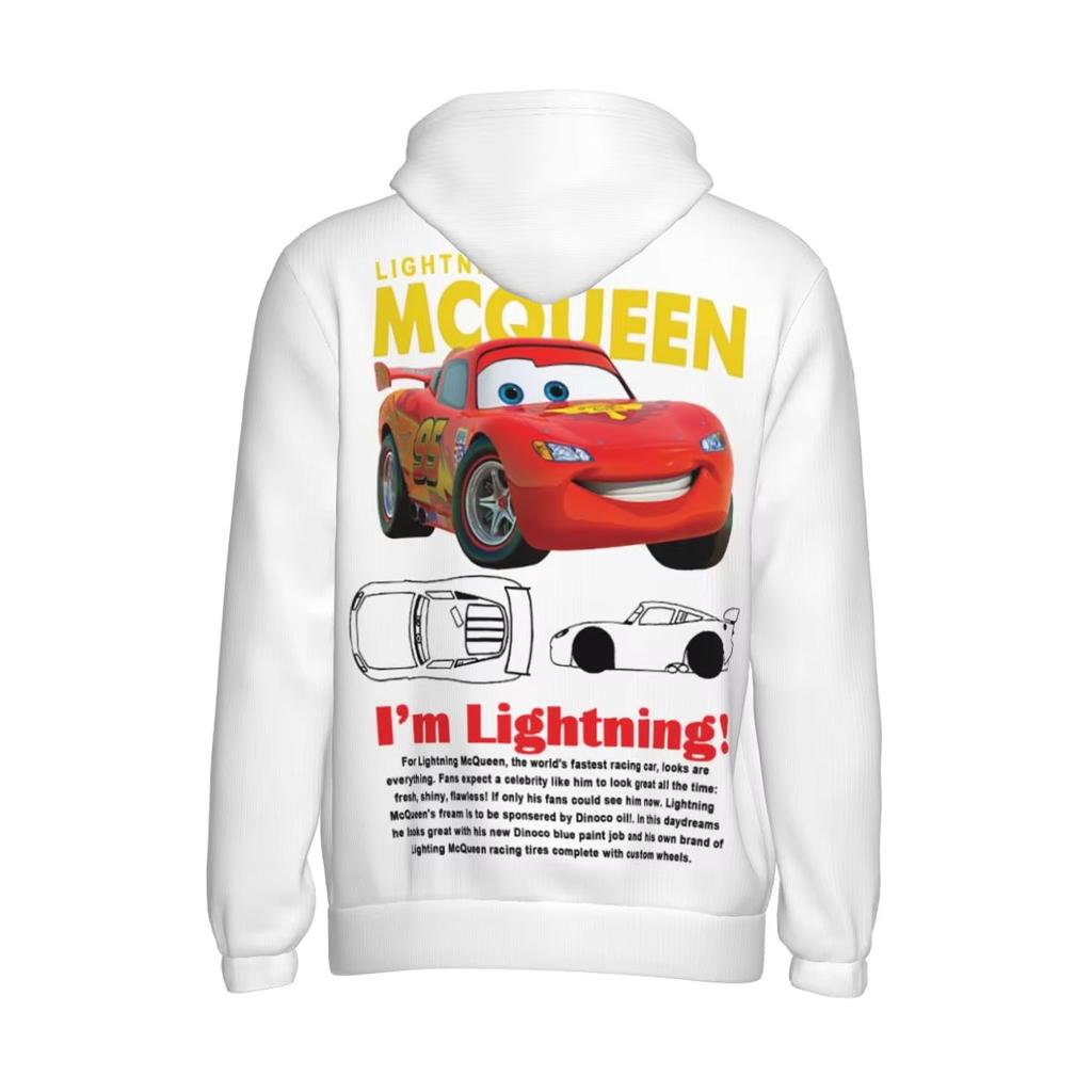 25 Mens Lightning Mcqueen And Sally 3D Print Hoodie Hooded Collar Drawstring Hoodies Pullover Sweatshirts Long Sleeve Sweatshirt