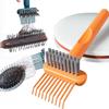 1PC Hair Brush Cleaner Tool, Rake Brush Remover Cleaning Comb 2 In 1 for Hair Dust, Thoroughly Cleans Base, Design
