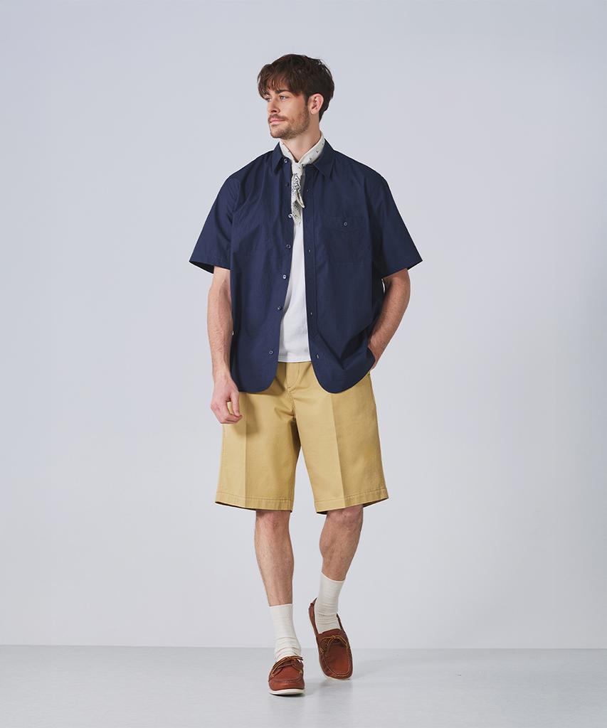 Geonjiulleunseu Cotton Single-Pleat Chino Shorts Collection
