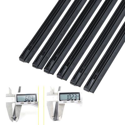 2Pcs Car Soft Rubber Bone Windshield Wiper Blade Refill Strips 6Mm 14-22''